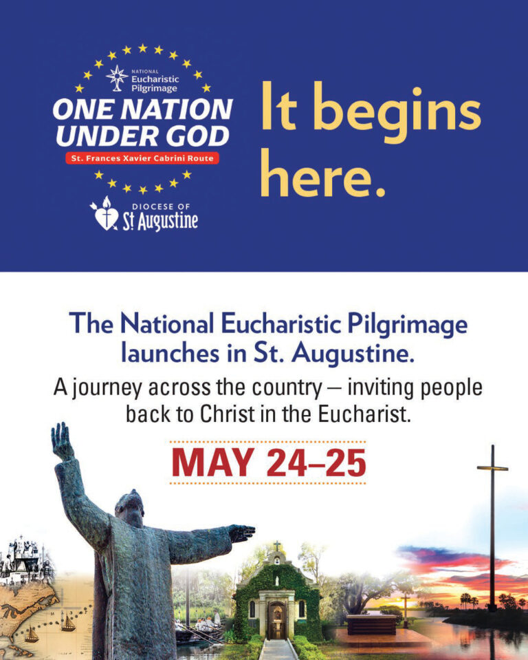 A National Pilgrimage of Hope Launches from St. Augustine on Pentecost